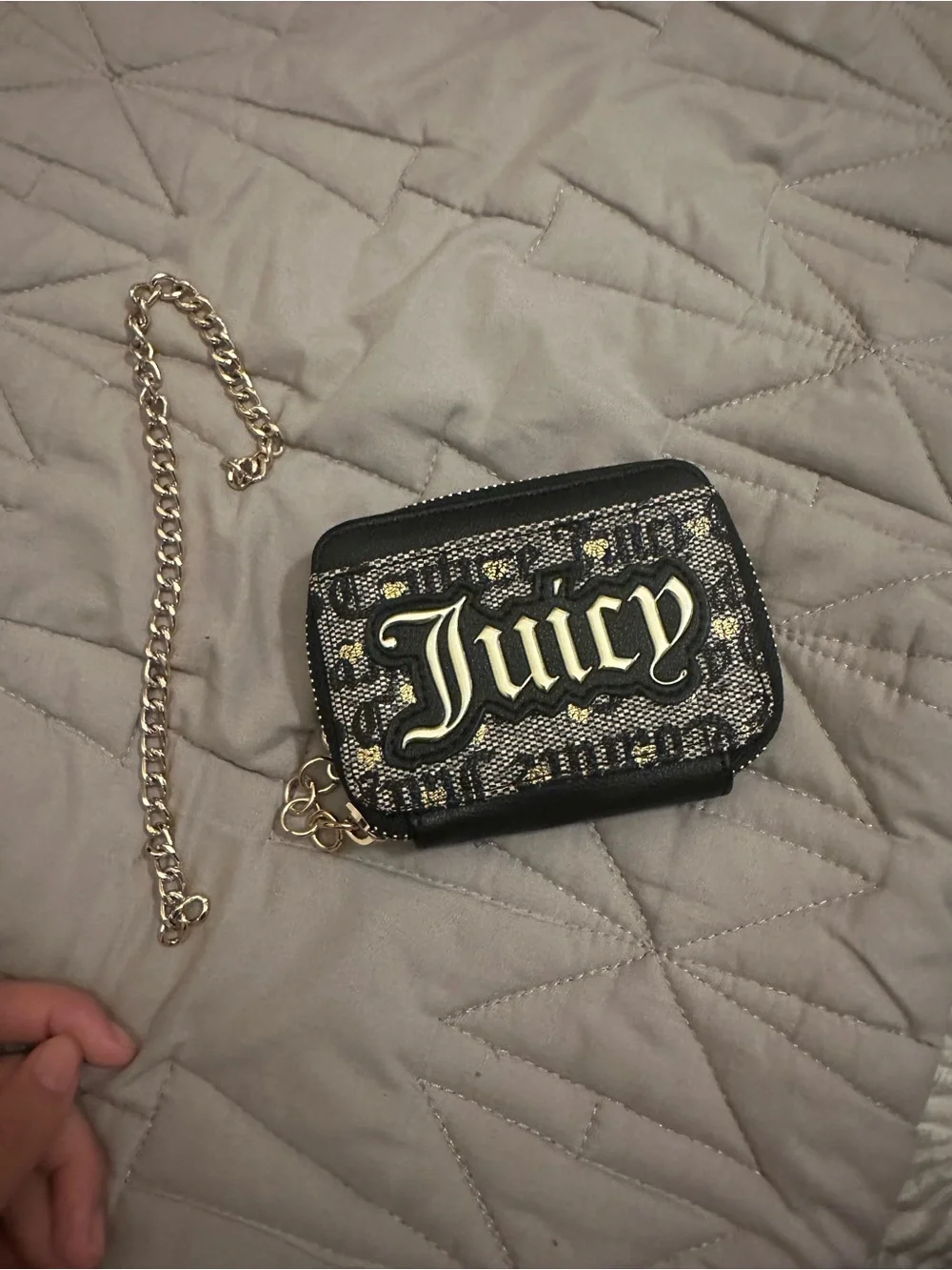 Juicy Couture Black and Gold Wallet